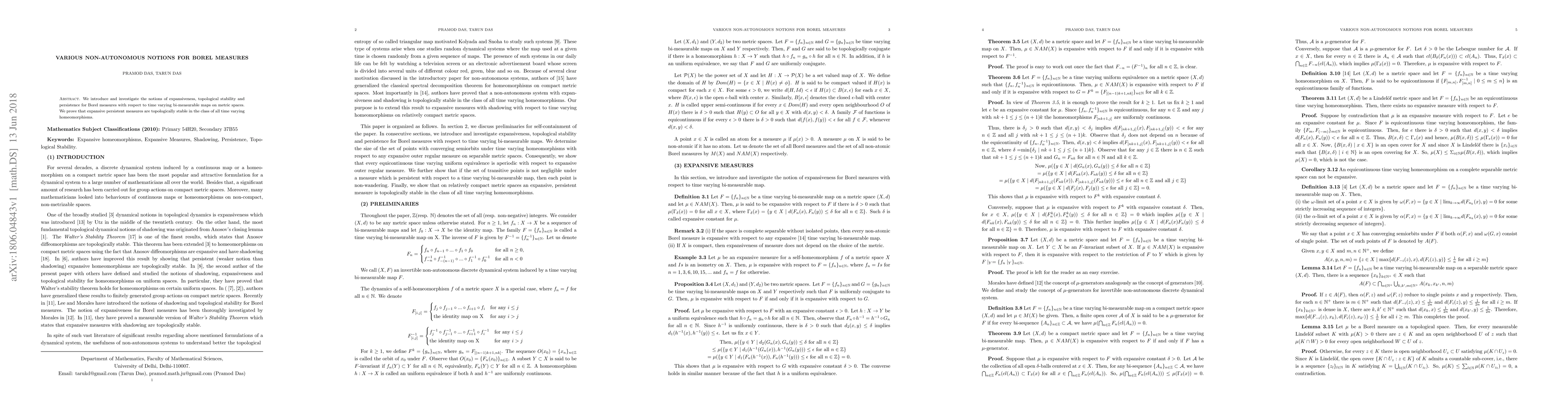 Thumbnail for Various Non-autonomous Notions for Borel Measures