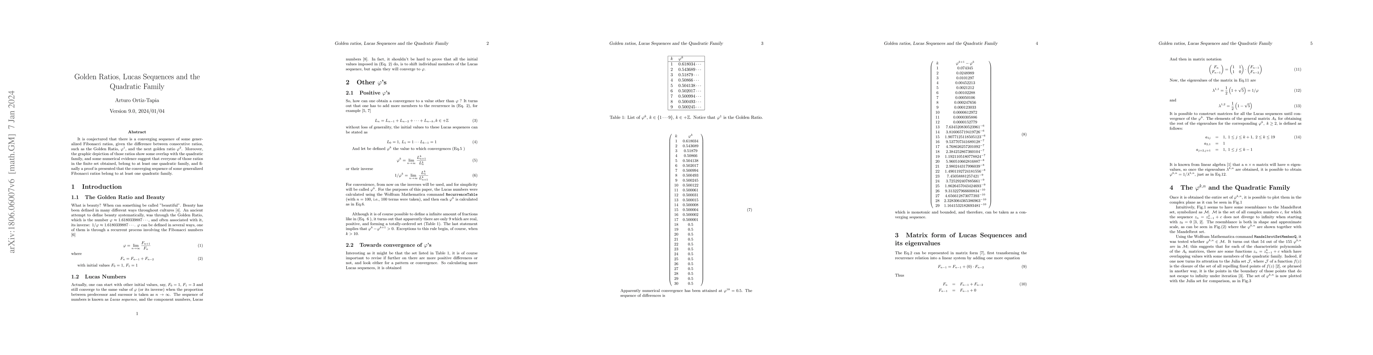 Thumbnail for Golden ratios, Lucas Sequences and the Quadratic Family