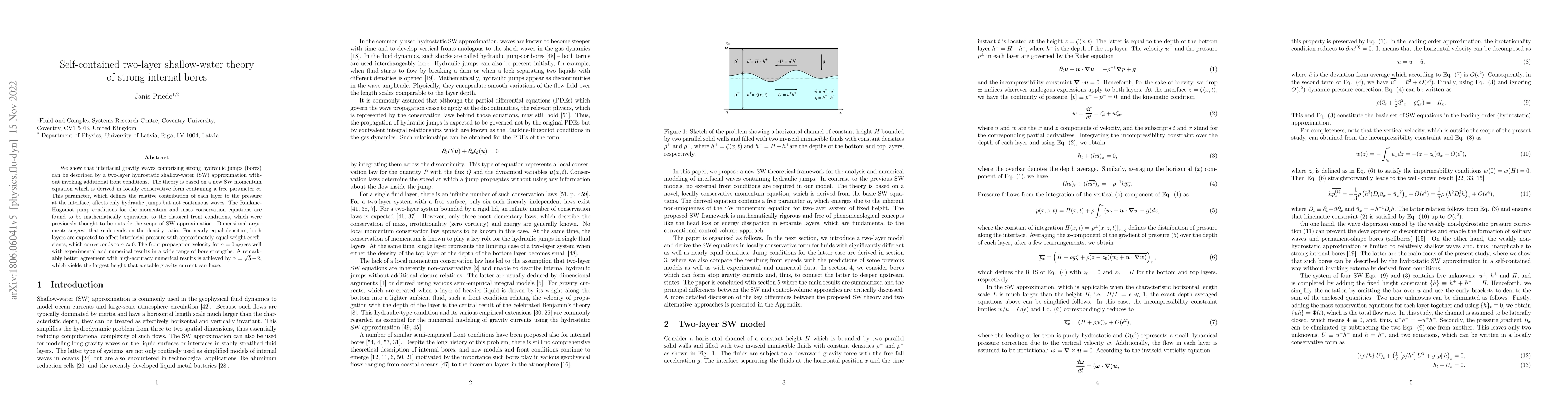 Thumbnail for Self-contained two-layer shallow water theory of strong internal bores