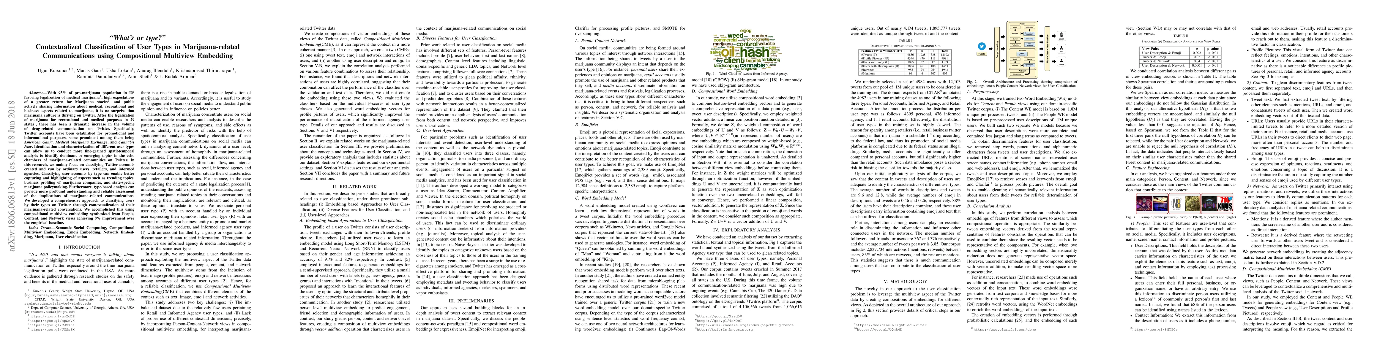 Thumbnail for "What's ur type?" Contextualized Classification of User Types in
  Marijuana-related Communications using Compositional Multiview Embedding