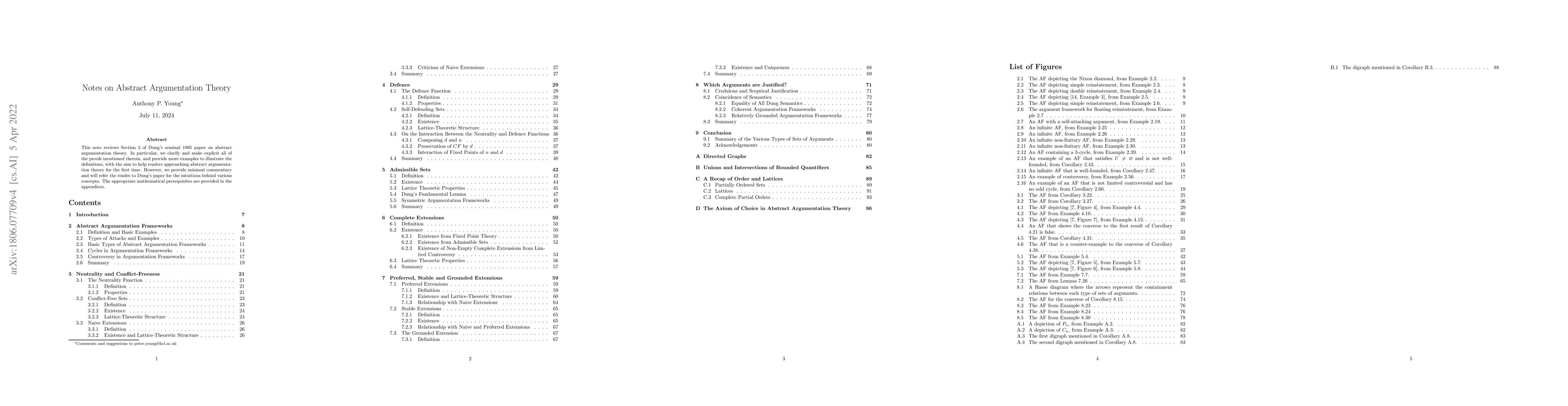 Thumbnail for Notes on Abstract Argumentation Theory