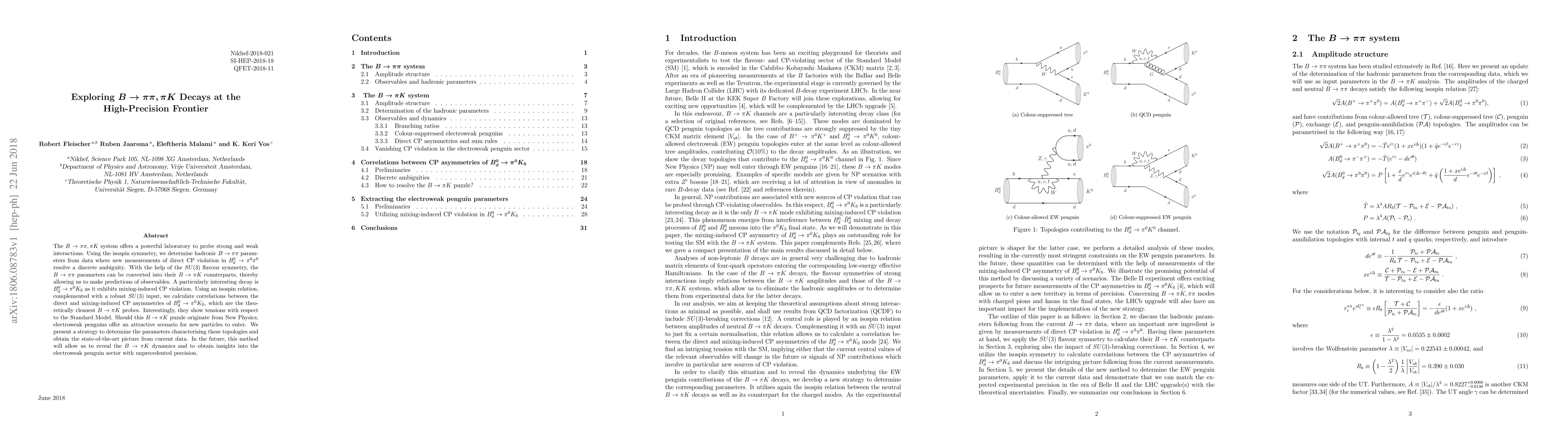 Thumbnail for Exploring $B\to\pi\pi, \pi K$ Decays at the High-Precision Frontier