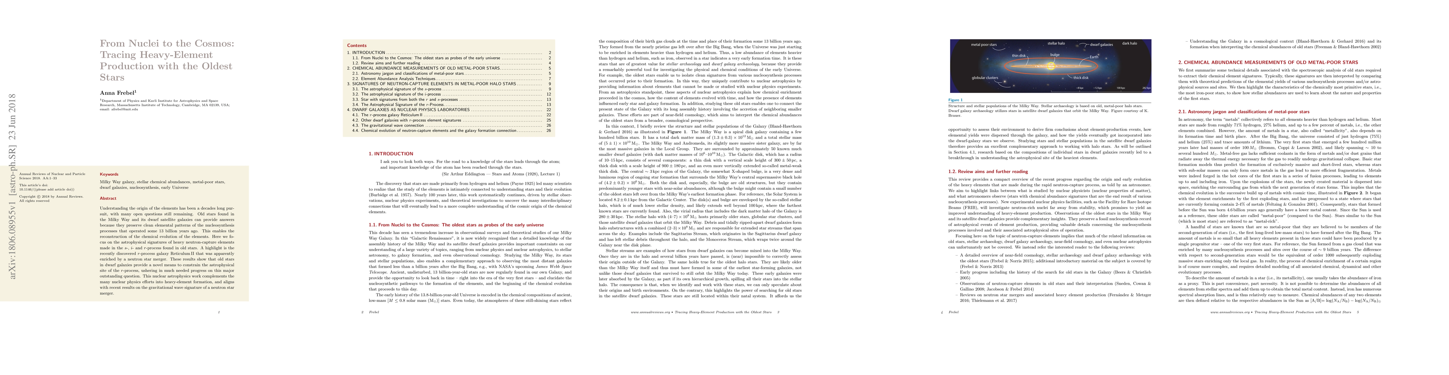 Thumbnail for From Nuclei to the Cosmos: Tracing Heavy-Element Production with the
  Oldest Stars