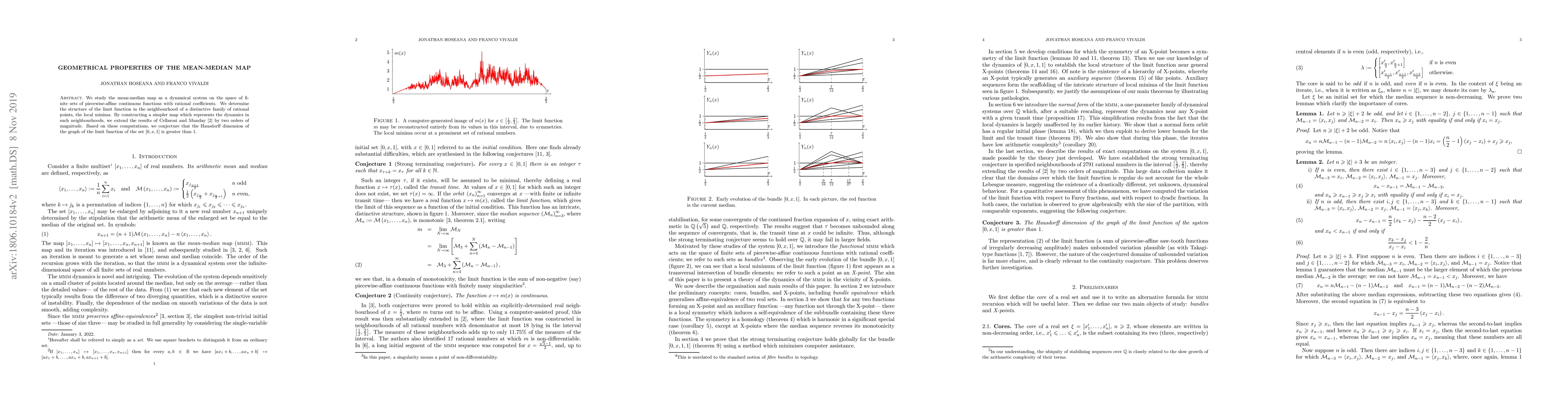 Thumbnail for Geometrical Properties of the Mean-Median Map