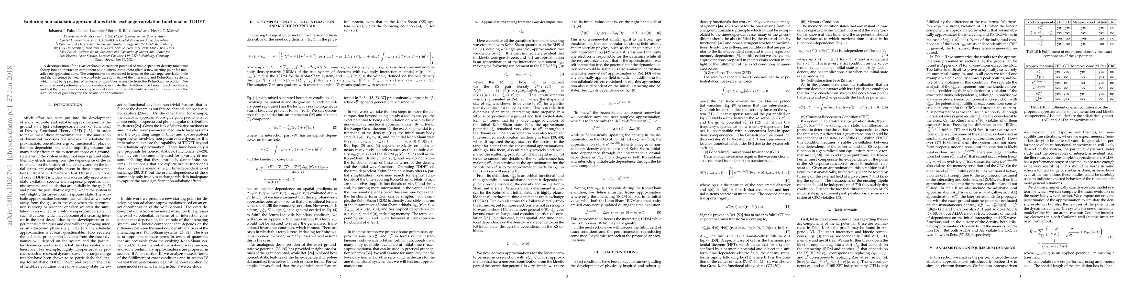 Thumbnail for Exploring non-adiabatic approximations to the exchange-correlation
  functional of TDDFT