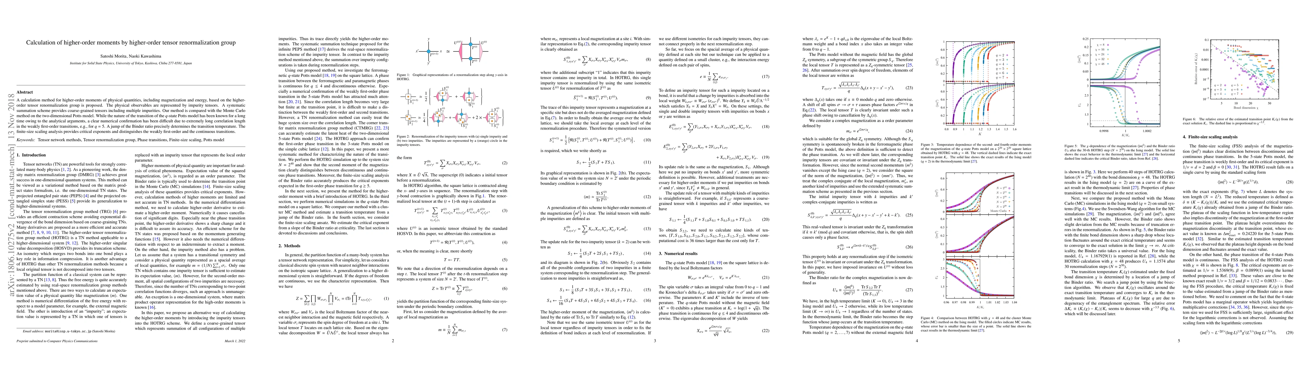 Thumbnail for Calculation of higher-order moments by higher-order tensor
  renormalization group