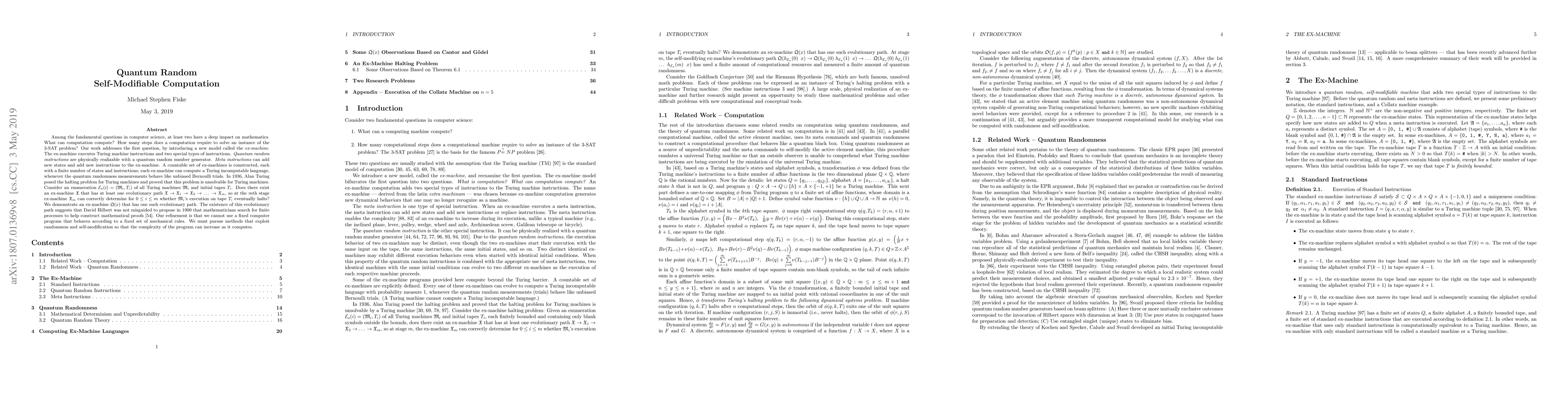 Thumbnail for Quantum Random Self-Modifiable Computation