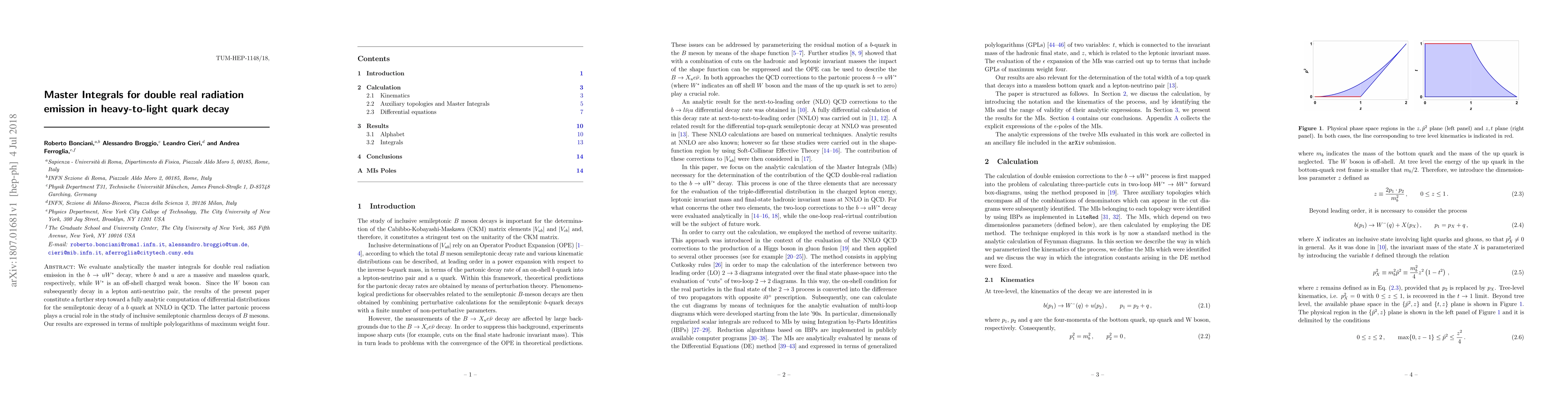 Thumbnail for Master Integrals for double real radiation emission in heavy-to-light
  quark decay
