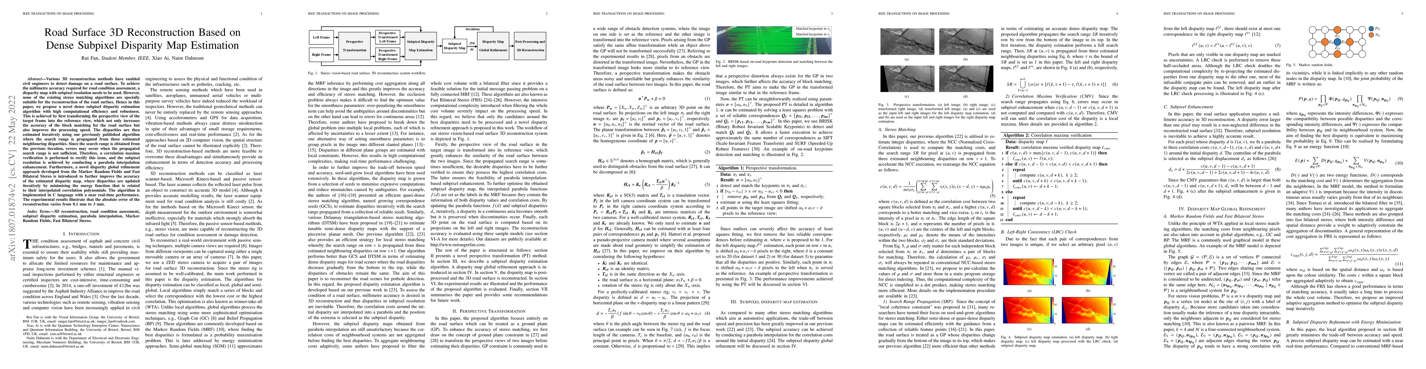 Thumbnail for Road surface 3d reconstruction based on dense subpixel disparity map
  estimation