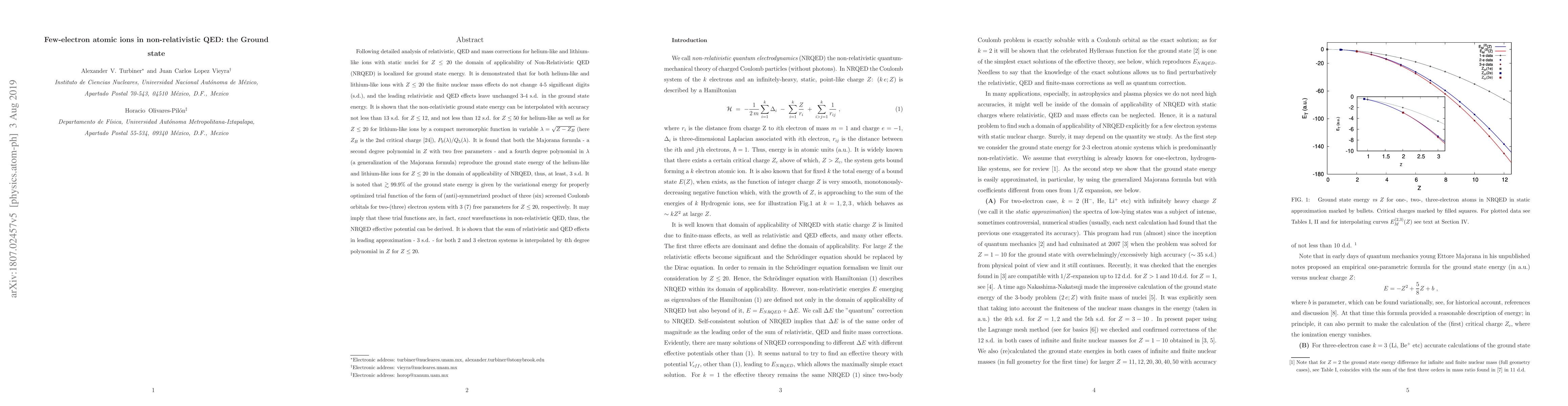 Thumbnail for Few-electron atomic ions in non-relativistic QED: the Ground state
  energy