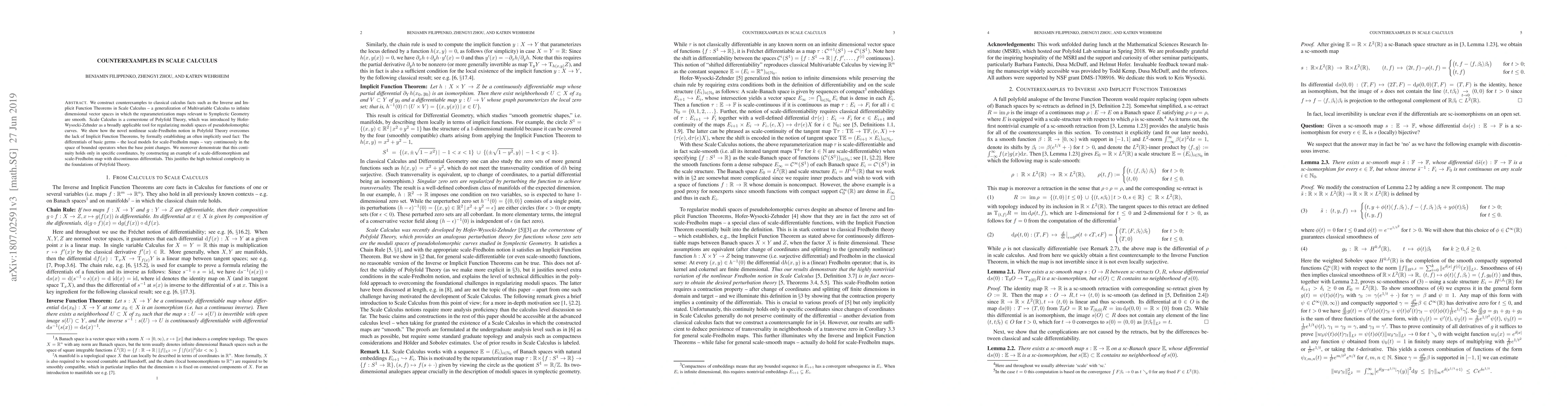Thumbnail for Counterexamples in Scale Calculus