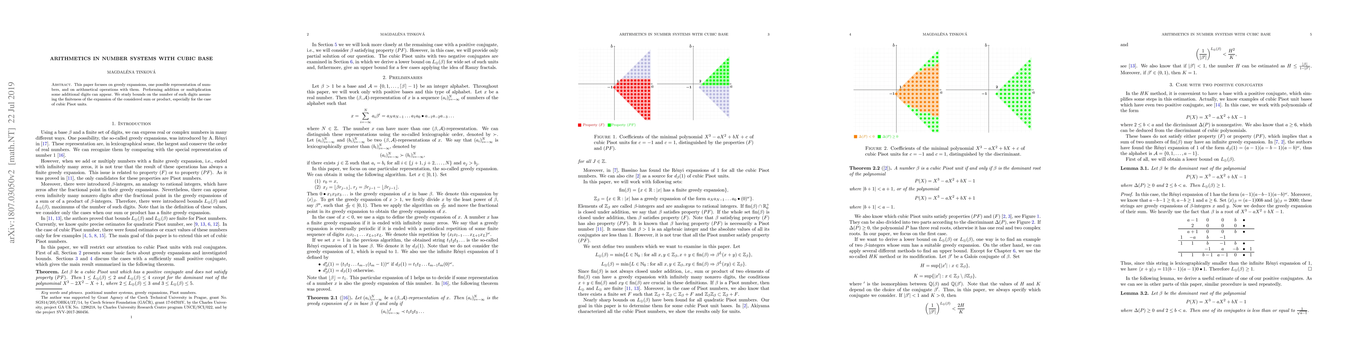 Thumbnail for Arithmetics in number systems with cubic base