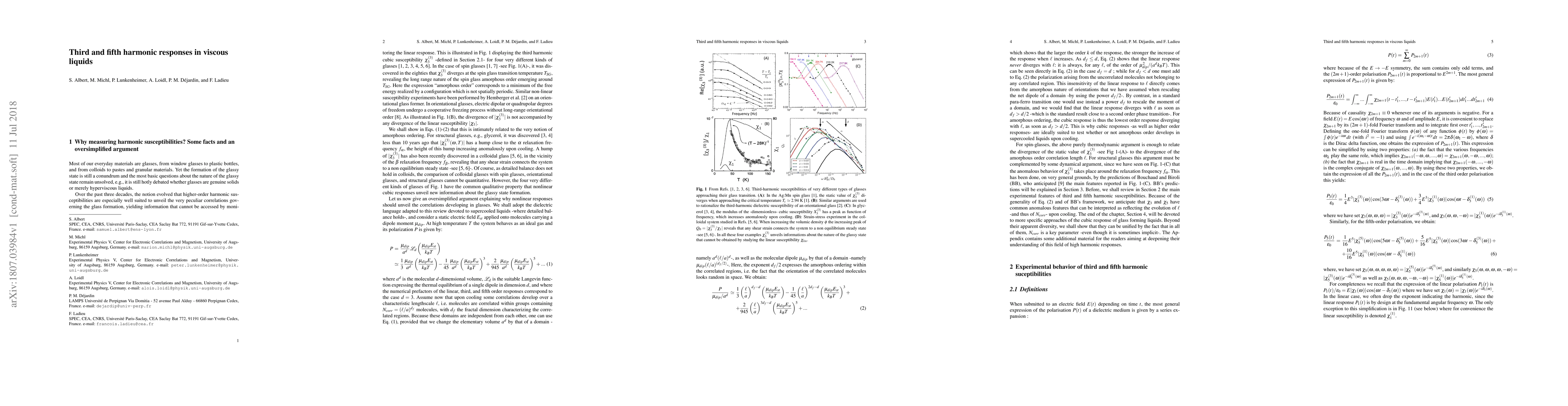 Thumbnail for Third and Fifth Harmonic Responses in Viscous Liquids