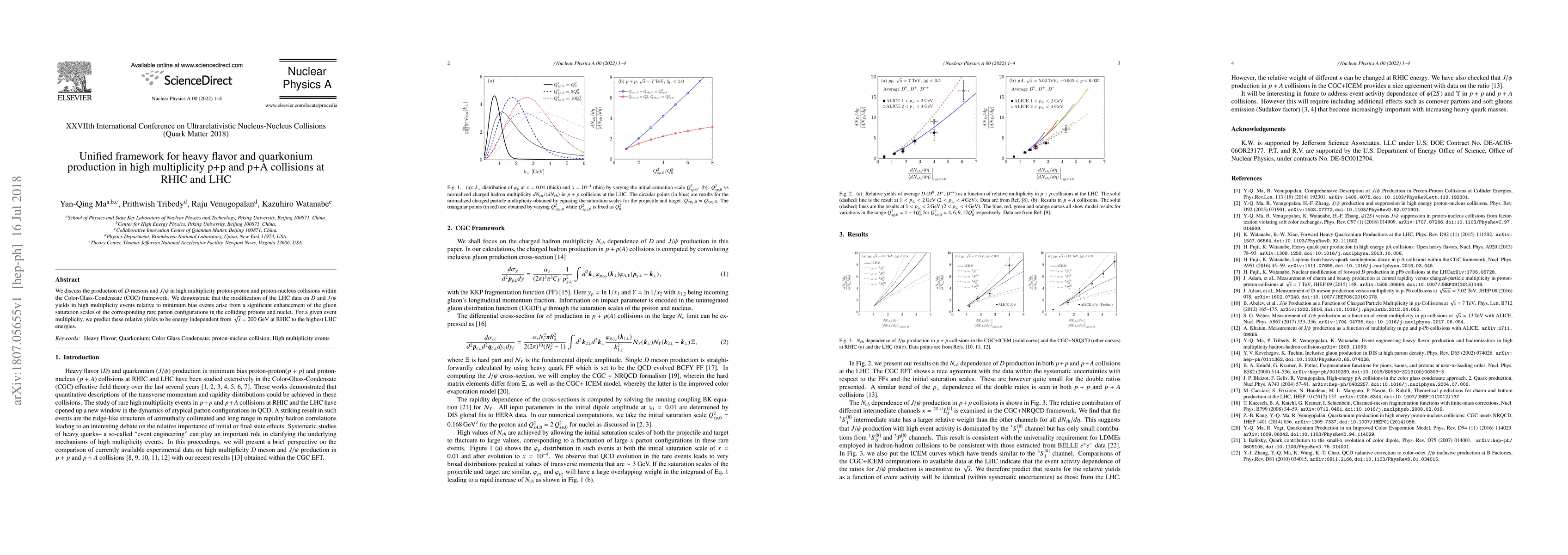 Thumbnail for Unified framework for heavy flavor and quarkonium production in high
  multiplicity p+p and p+A collisions at RHIC and LHC