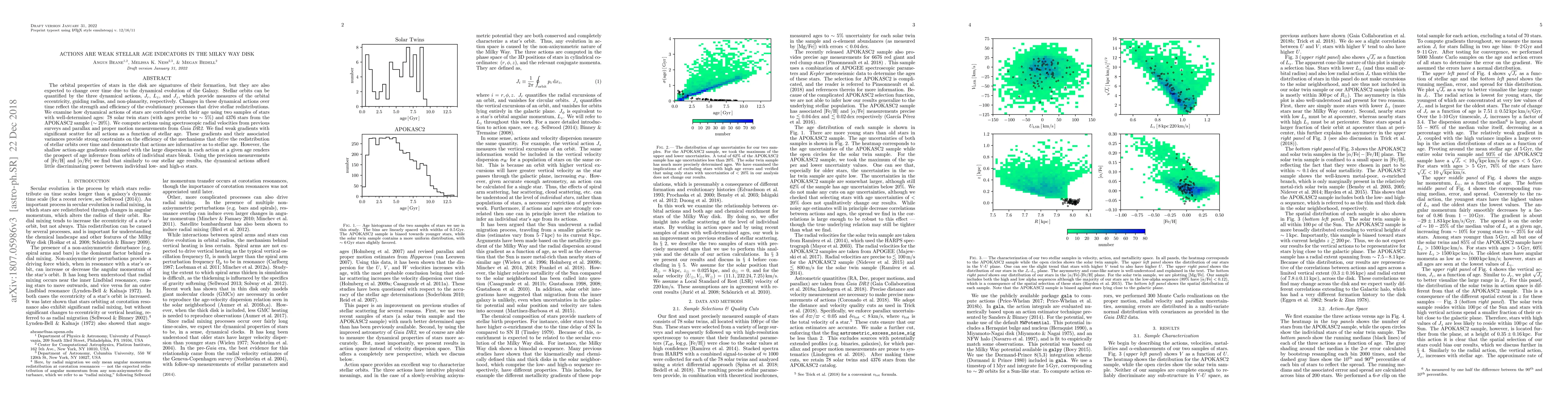Thumbnail for Actions are weak stellar age indicators in the Milky Way disk