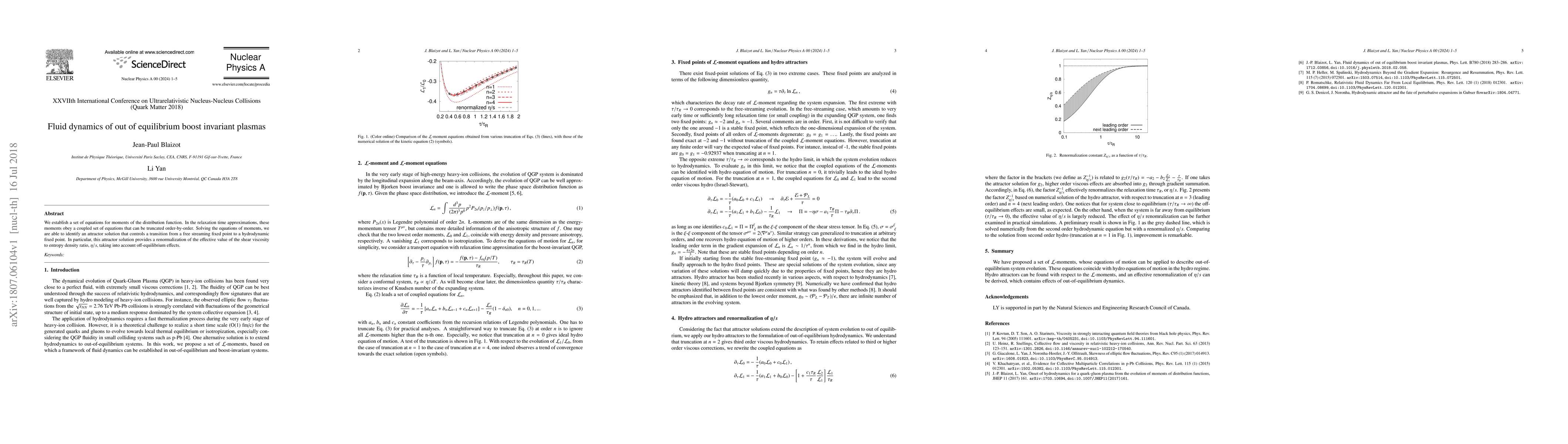 Thumbnail for Fluid dynamics of out of equilibrium boost invariant plasmas