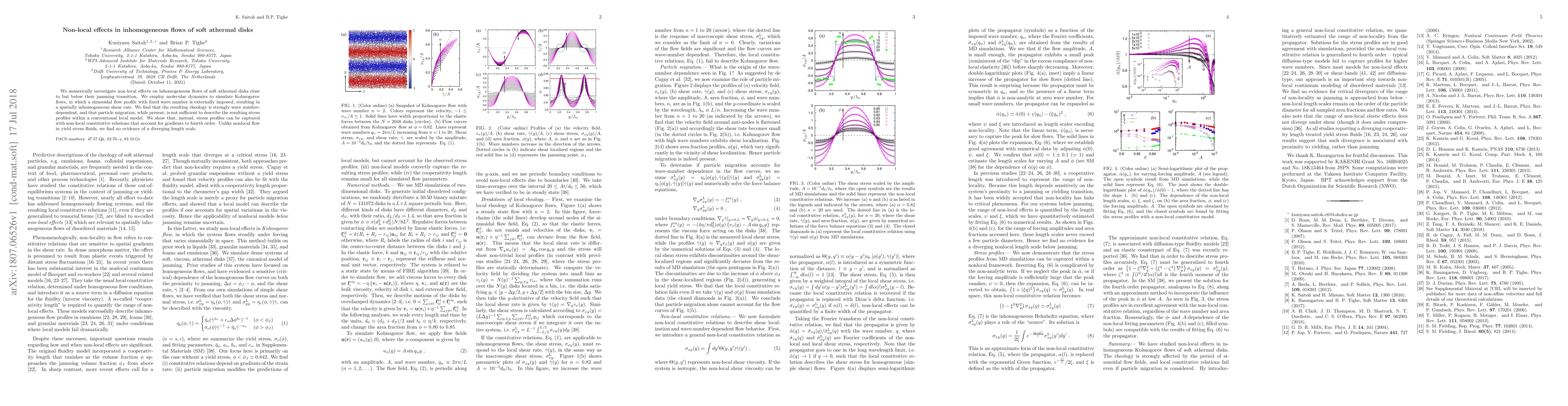 Thumbnail for Non-local effects in inhomogeneous flows of soft athermal disks