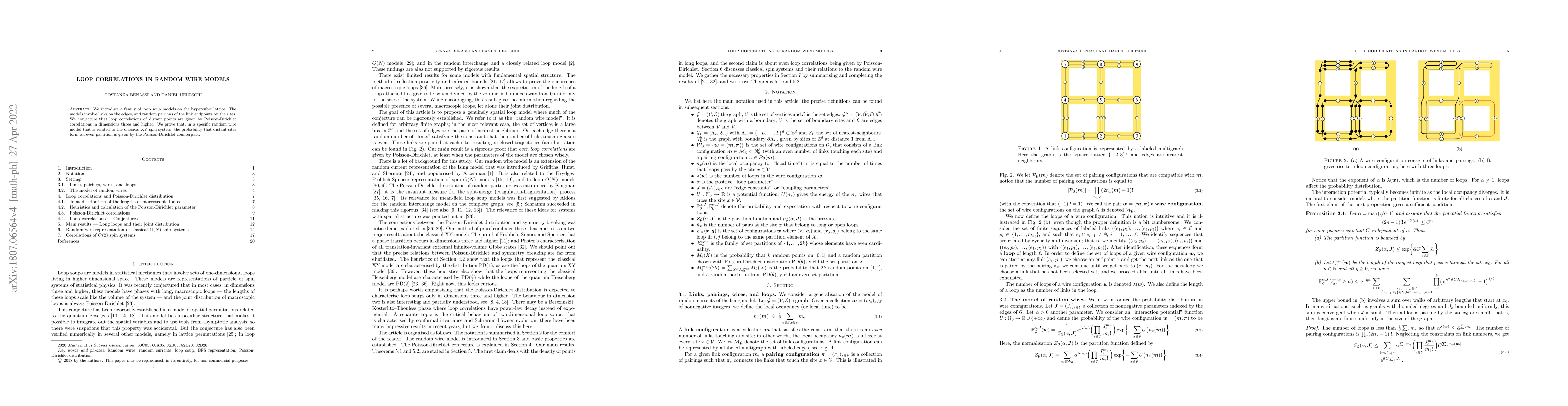Thumbnail for Loop correlations in random wire models