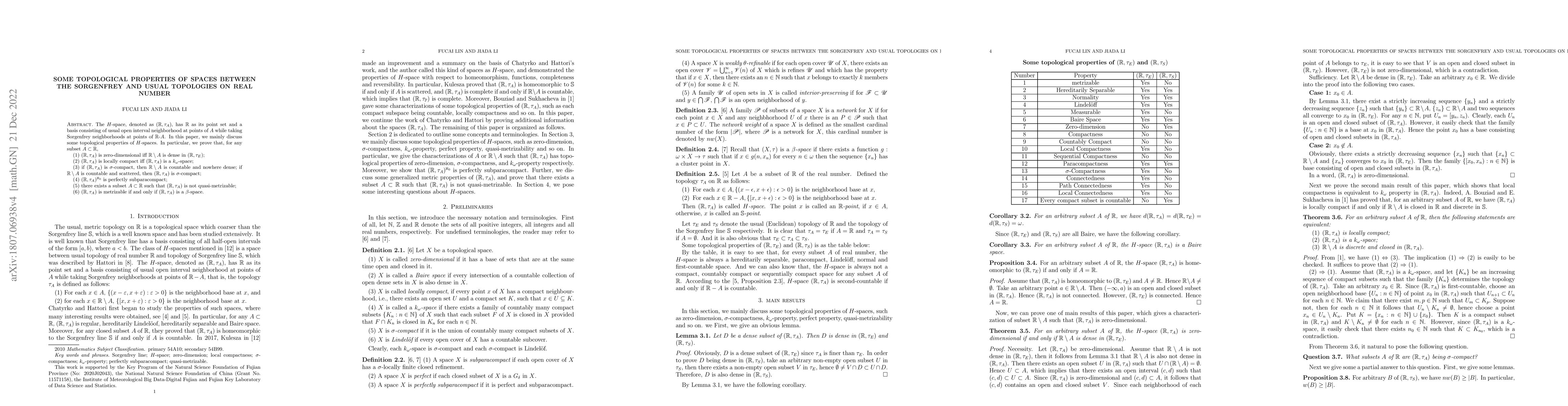 Thumbnail for Some topological properties of spaces between the Sorgenfrey and usual
  topologies on real number