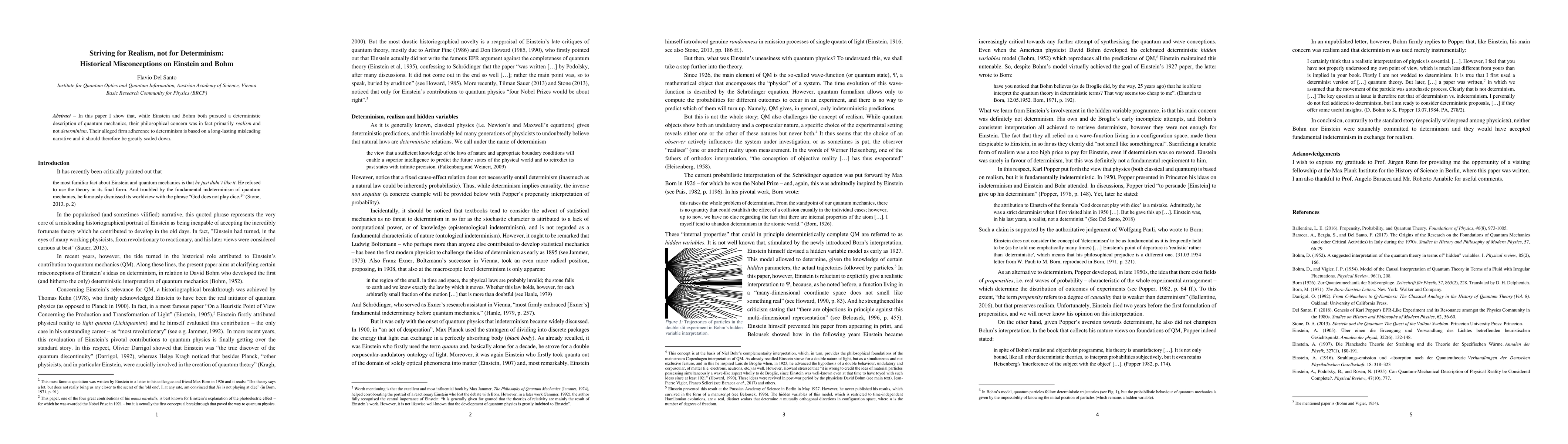 Thumbnail for Striving for Realism, not for Determinism: Historical Misconceptions on
  Einstein and Bohm