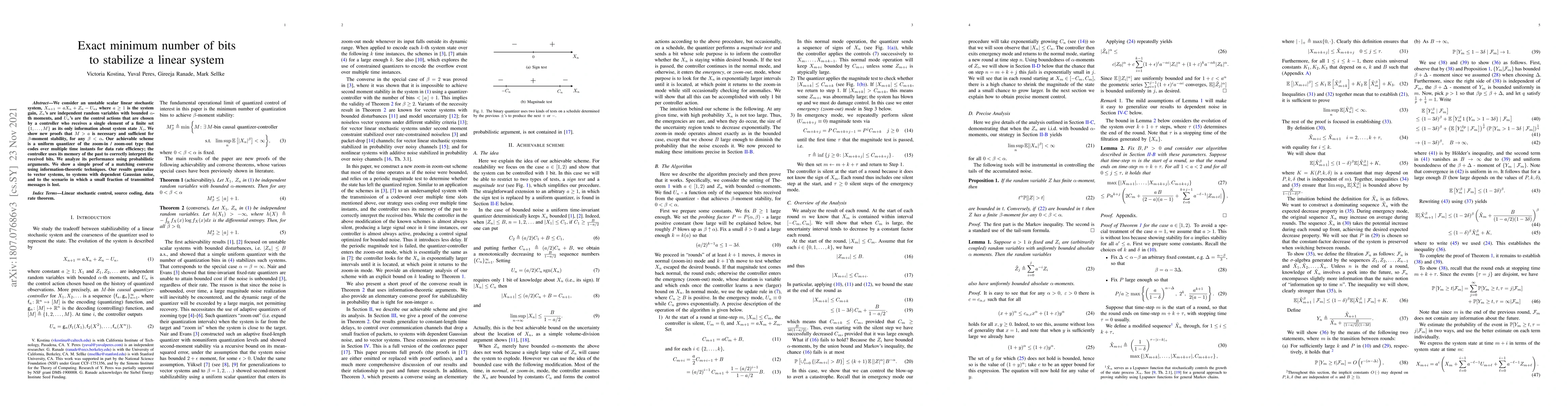 Thumbnail for Exact minimum number of bits to stabilize a linear system