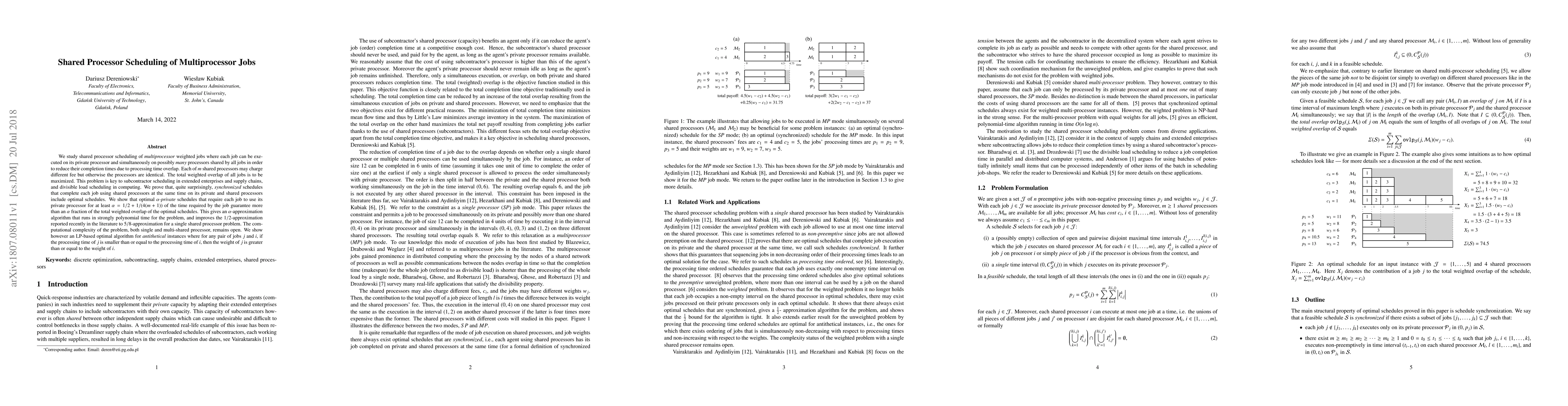 Thumbnail for Shared Processor Scheduling of Multiprocessor Jobs