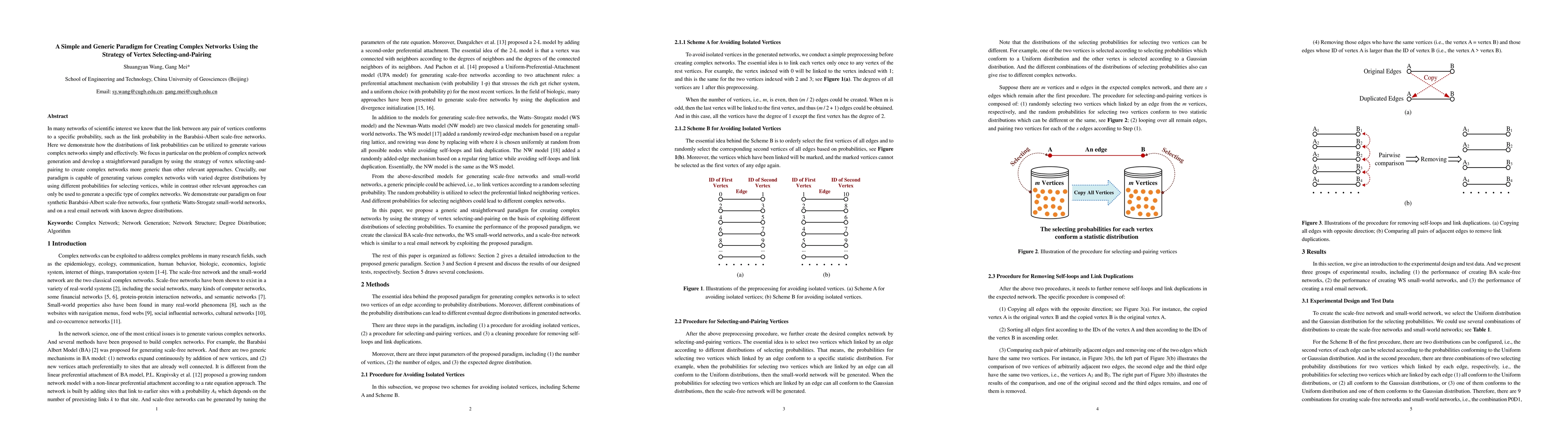 Thumbnail for A Simple and Generic Paradigm for Creating Complex Networks Using the
  Strategy of Vertex Selecting-and-Pairing