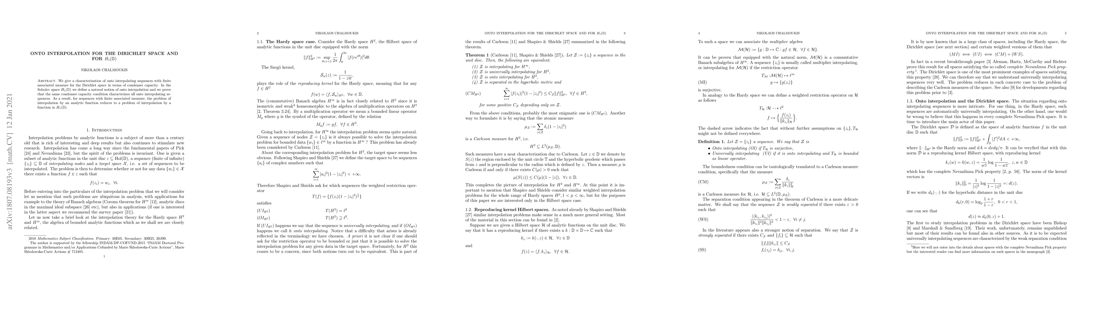 Thumbnail for Onto Interpolation for the Dirichlet Space and for $H_1(\mathbb{D})$