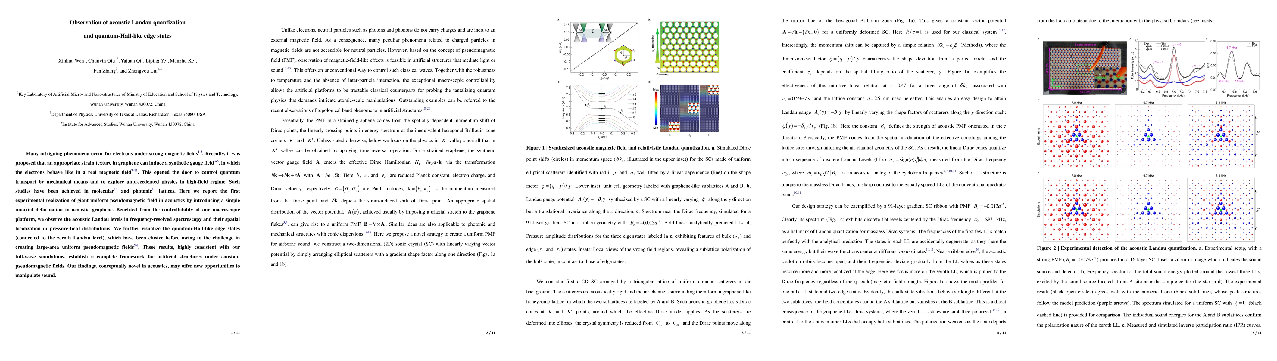 Thumbnail for Observation of acoustic Landau quantization and quantum-Hall-like edge
  states