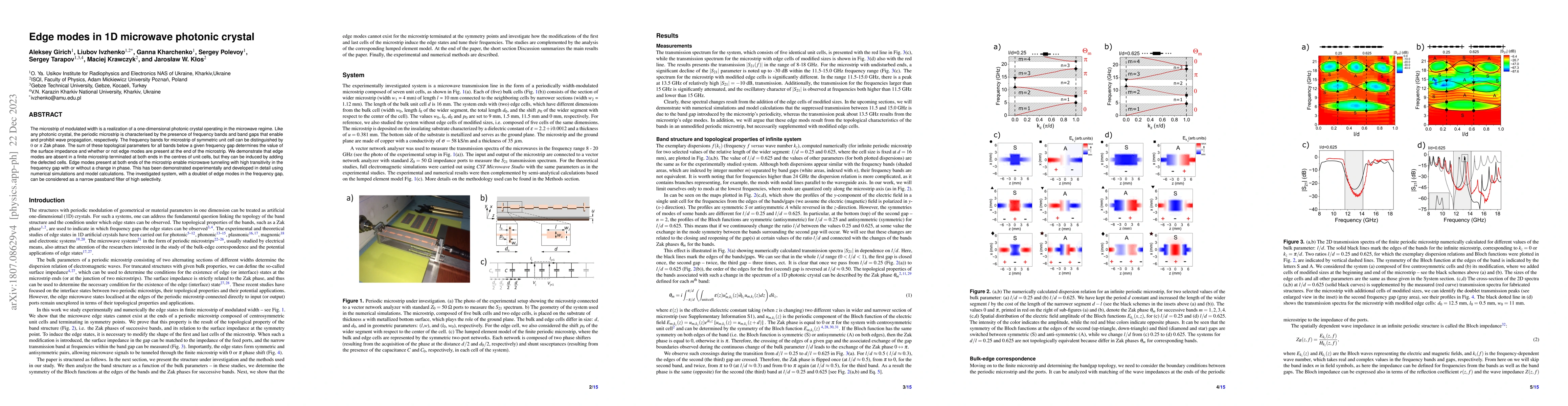 Thumbnail for Edge modes in 1D microwave photonic crystal