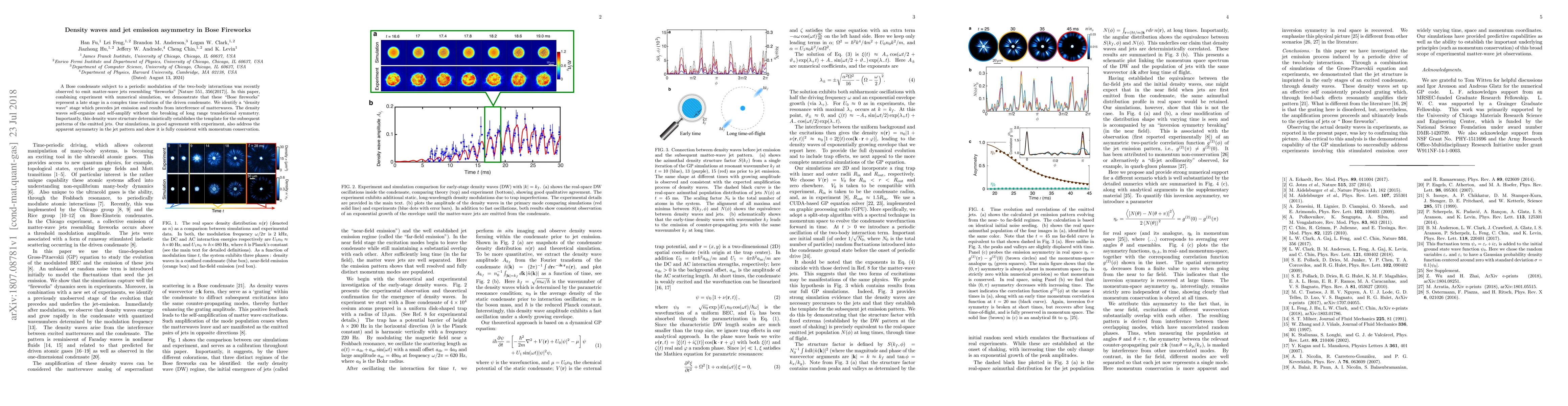 Thumbnail for Density waves and jet emission asymmetry in Bose Fireworks