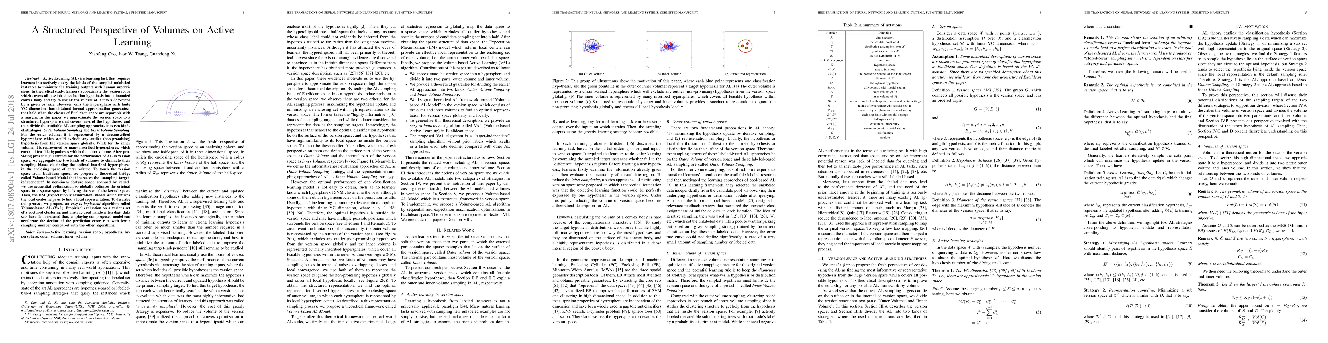 Thumbnail for A Structured Perspective of Volumes on Active Learning