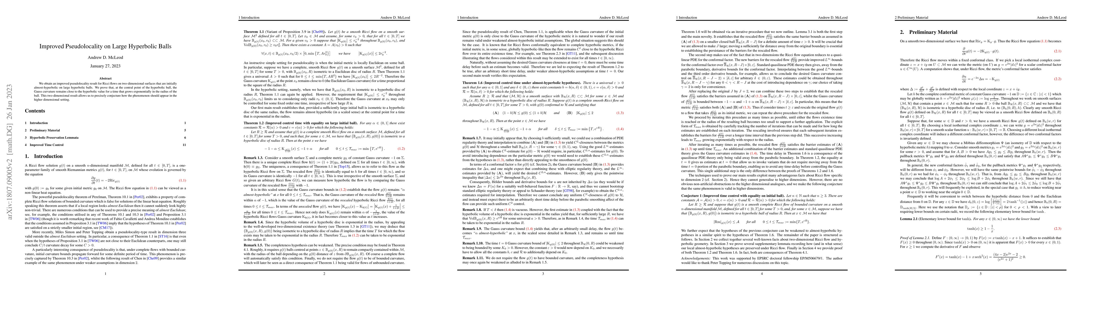 Thumbnail for Improved Pseudolocality on Large Hyperbolic Balls