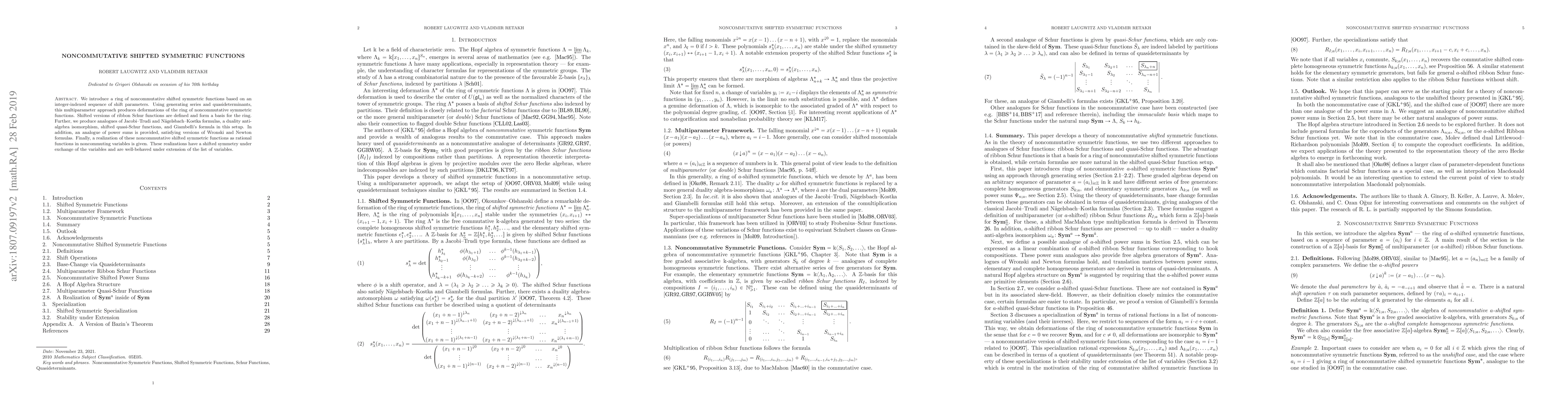 Thumbnail for Noncommutative Shifted Symmetric Functions