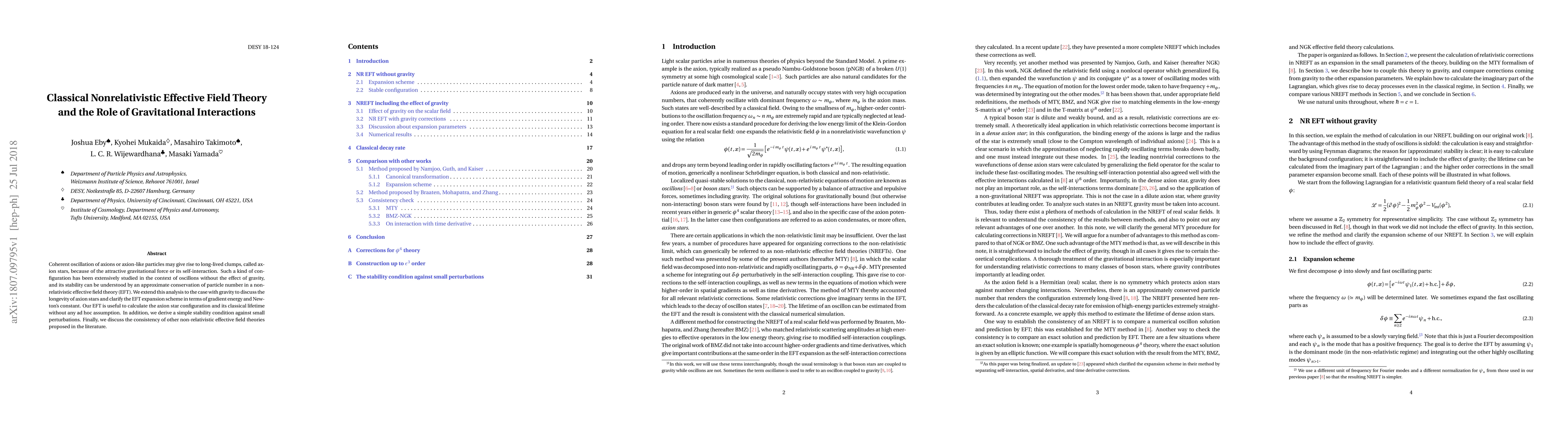 Thumbnail for Classical Nonrelativistic Effective Field Theory and the Role of
  Gravitational Interactions
