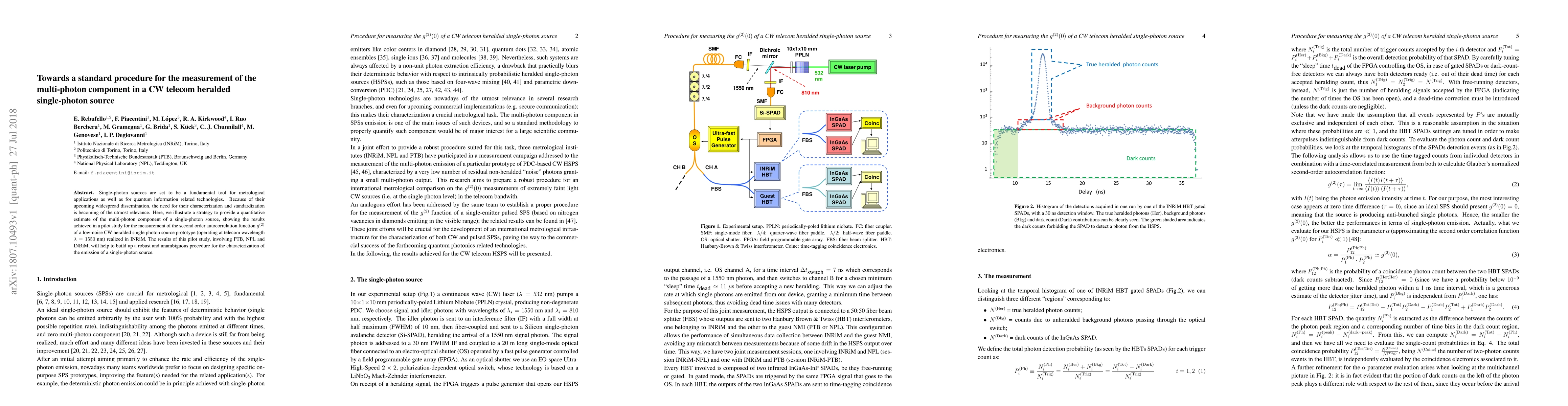 Thumbnail for Towards a standard procedure for the measurement of the multi-photon
  component in a CW telecom heralded single-photon source