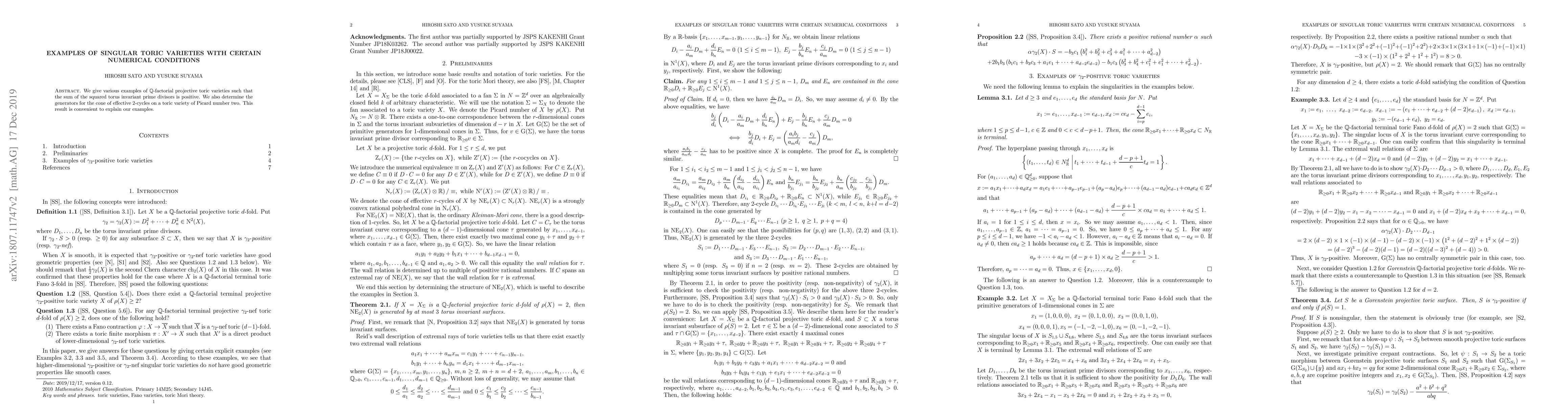 Thumbnail for Examples of singular toric varieties with certain numerical conditions