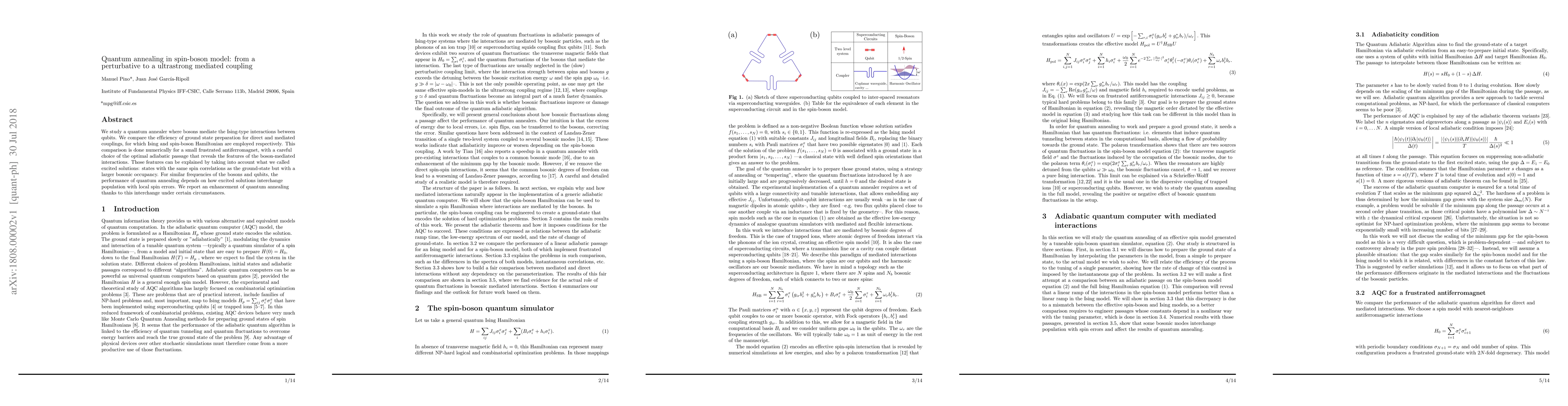 Thumbnail for Quantum annealing in spin-boson model: from a perturbative to a
  ultrastrong mediated coupling