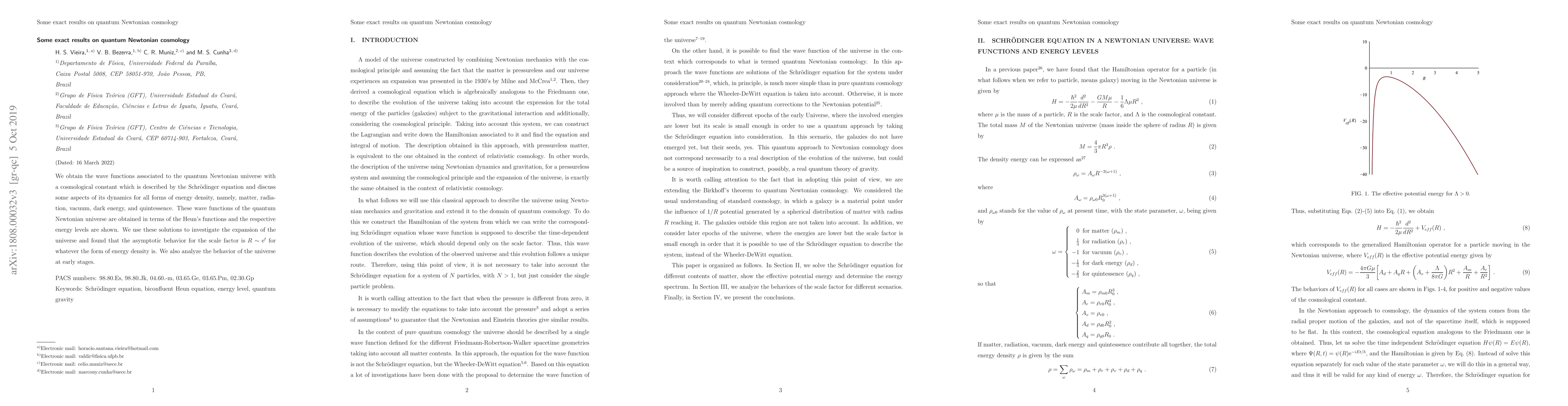 Thumbnail for Some exact results on quantum Newtonian cosmology