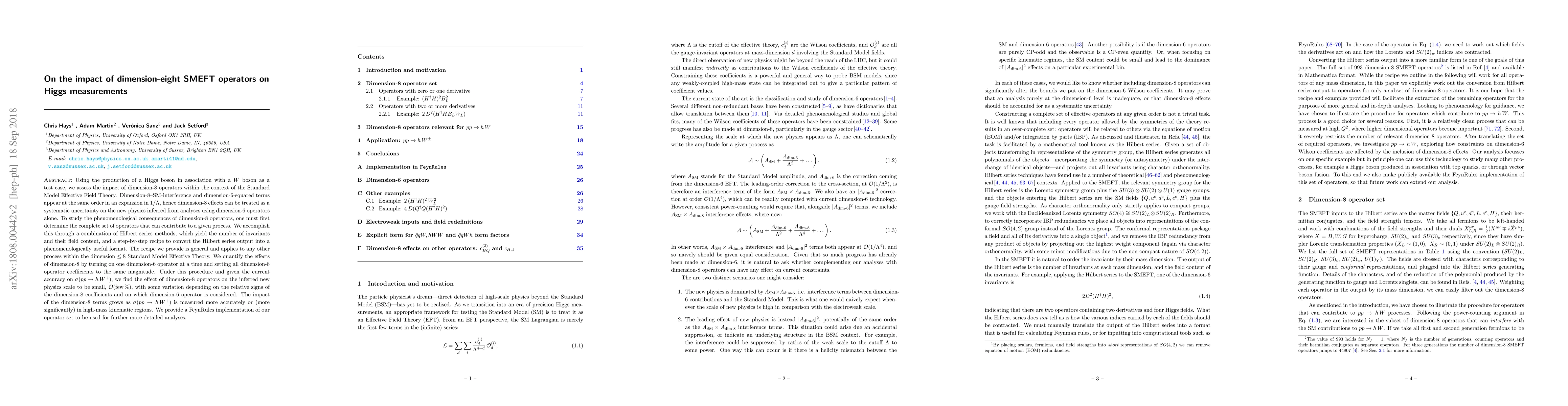 Thumbnail for On the impact of dimension-eight SMEFT operators on Higgs measurements