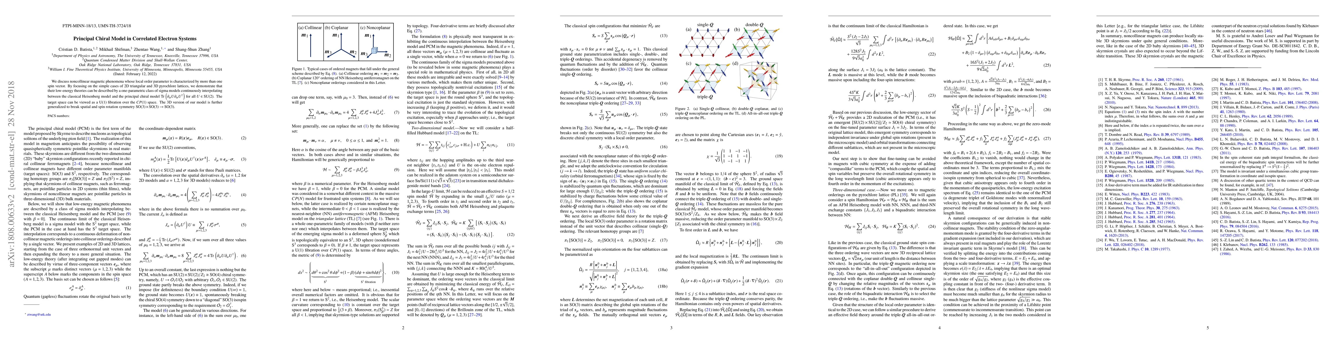 Thumbnail for Principal Chiral Model in Correlated Electron Systems