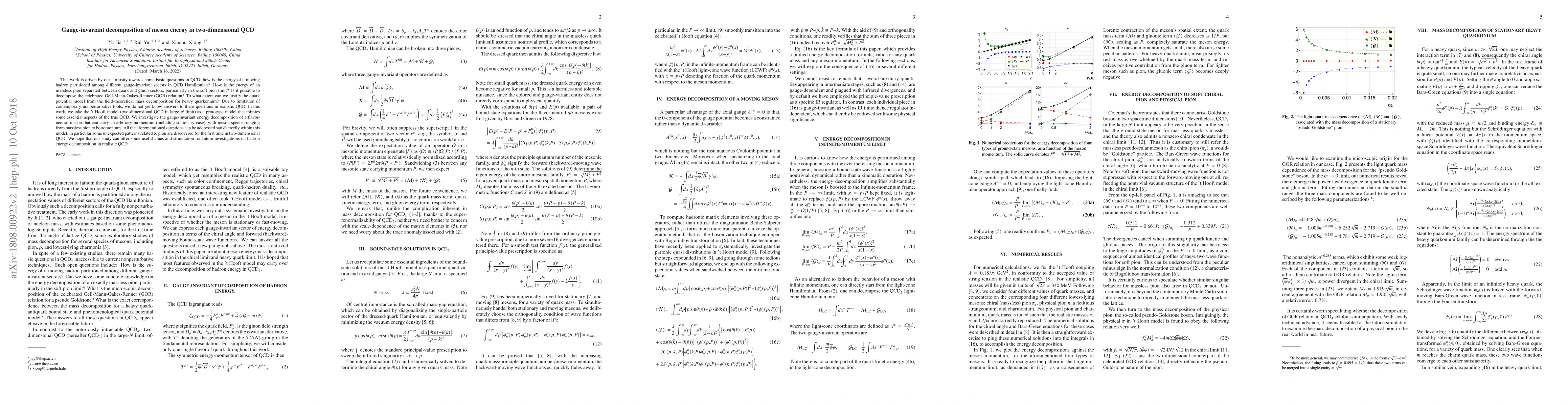 Thumbnail for Gauge-invariant decomposition of meson energy in two-dimensional QCD