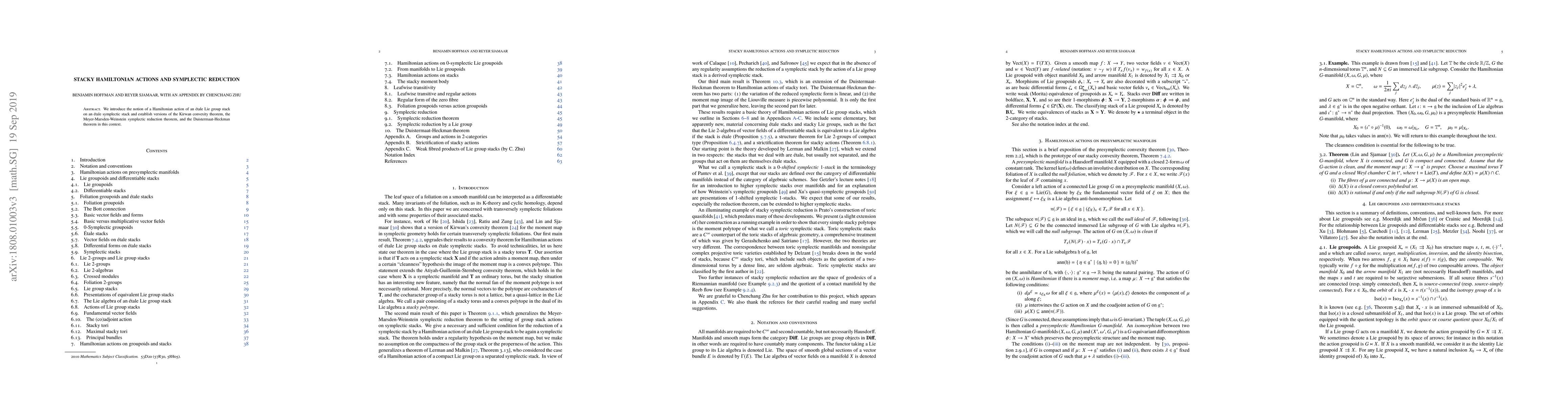 Thumbnail for Stacky Hamiltonian actions and symplectic reduction