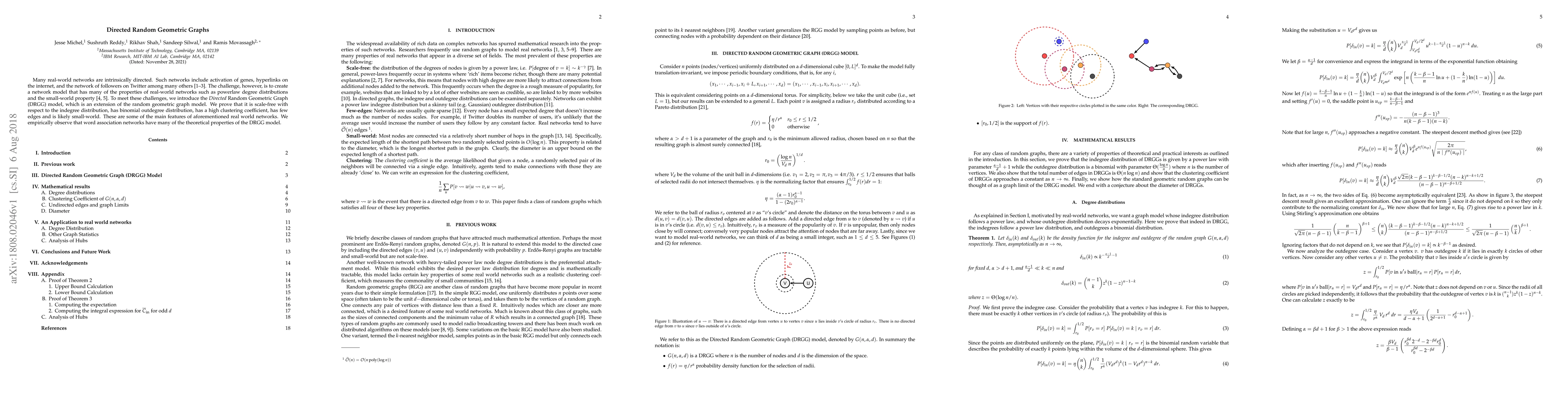 Thumbnail for Directed Random Geometric Graphs