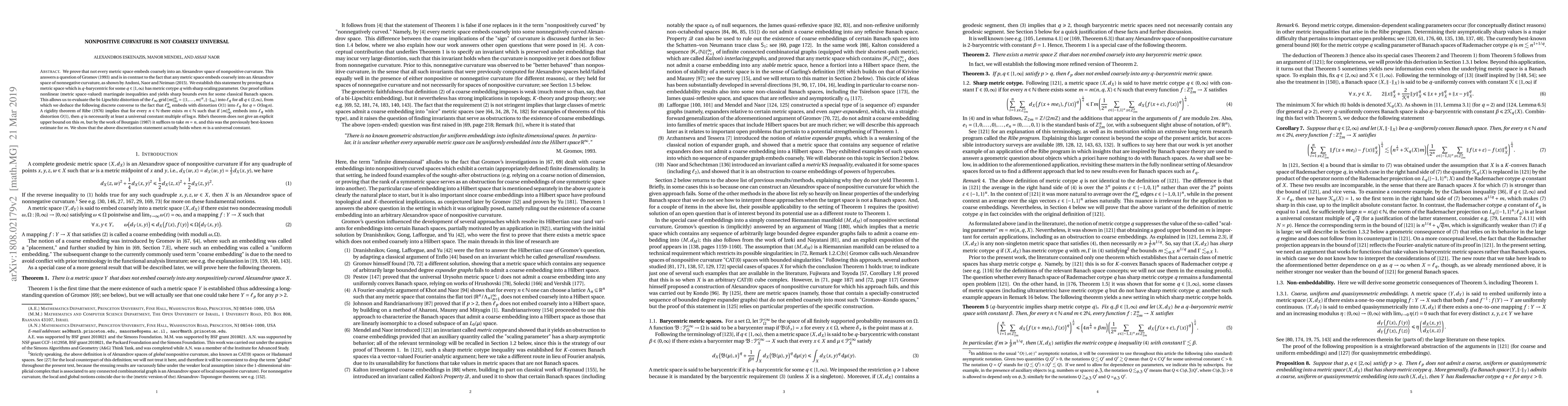 Thumbnail for Nonpositive curvature is not coarsely universal