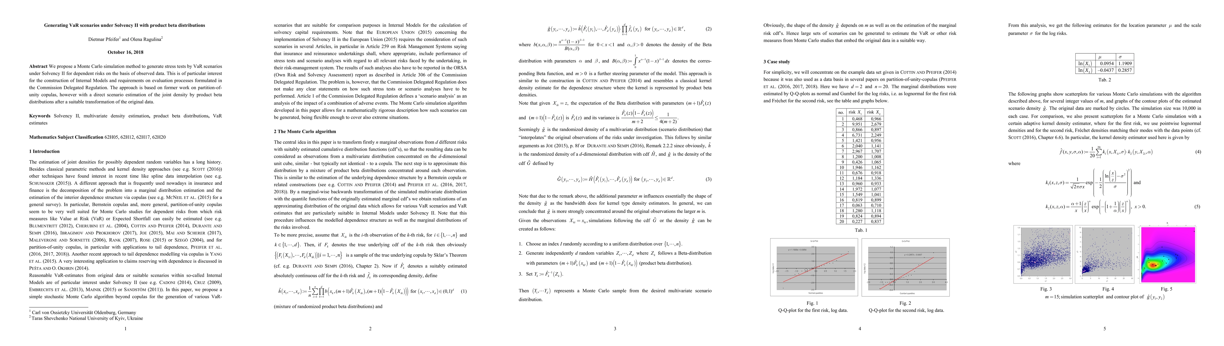 Thumbnail for Generating VaR scenarios with product beta distributions