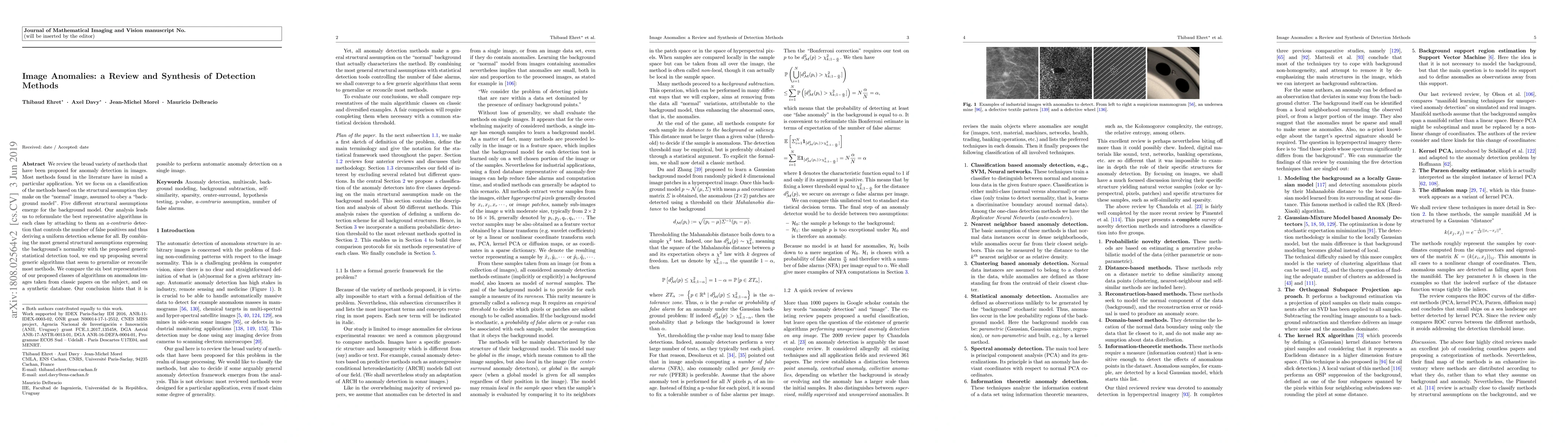 Thumbnail for Image Anomalies: a Review and Synthesis of Detection Methods