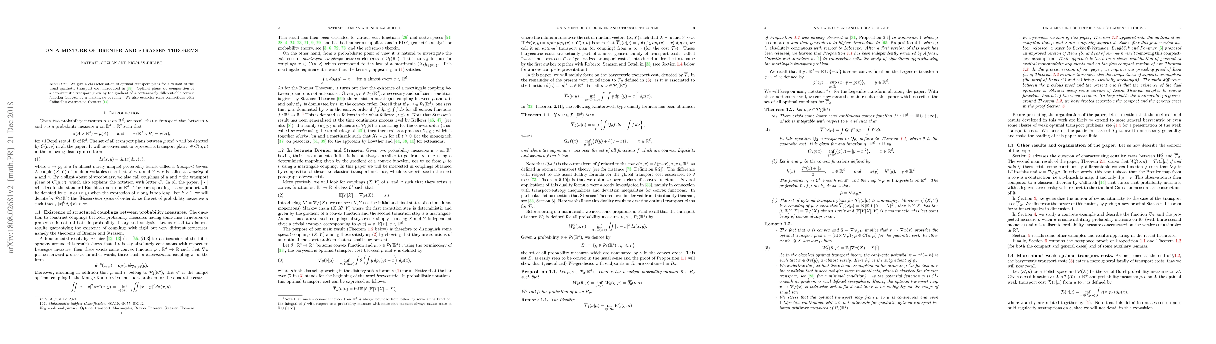 Thumbnail for On A Mixture Of Brenier and Strassen Theorems