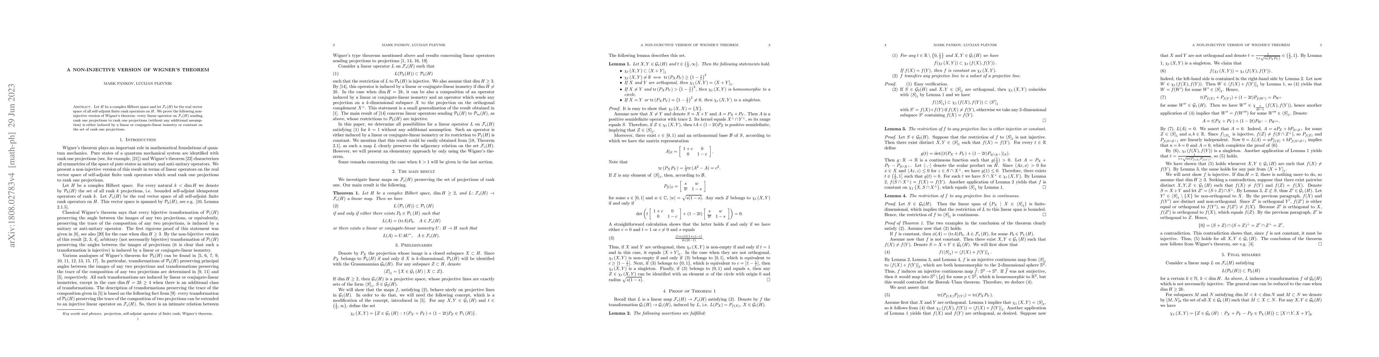 Thumbnail for A non-injective version of Wigner's theorem
