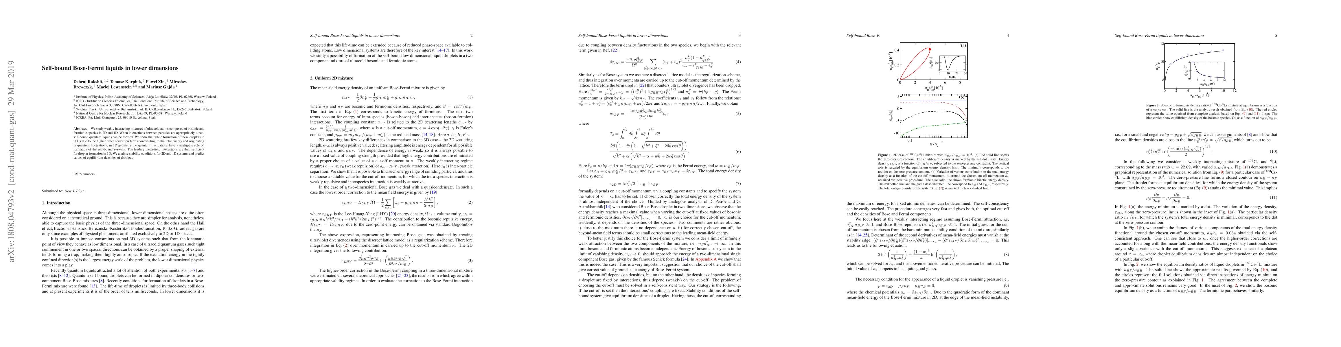 Thumbnail for Self-bound Bose-Fermi liquids in lower dimensions